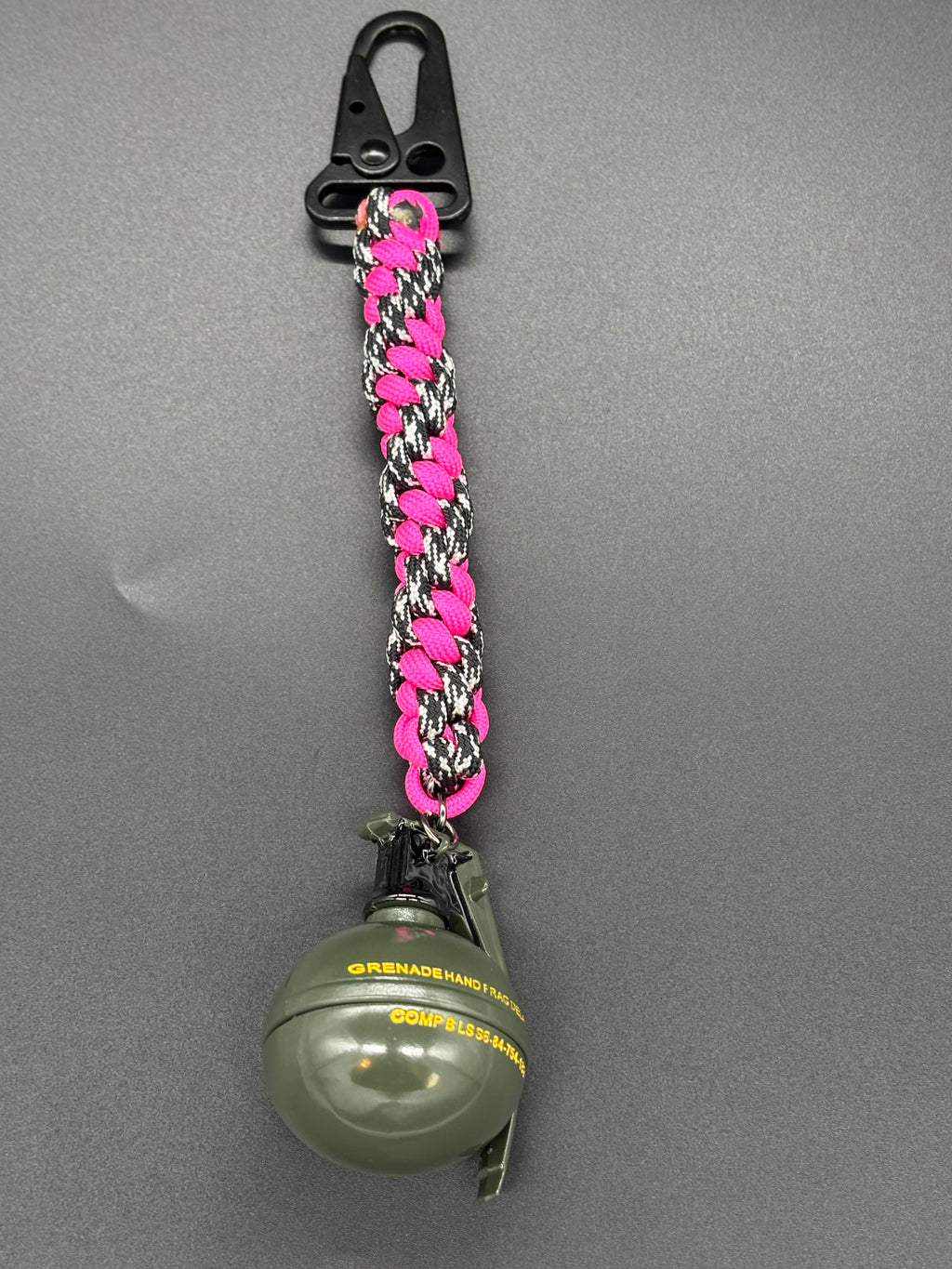 Monkey Fist Round Braid Multi Blue & Gray Keychain (Copy)