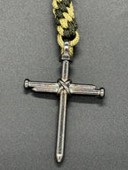 Circle Stitch Cross Keychain