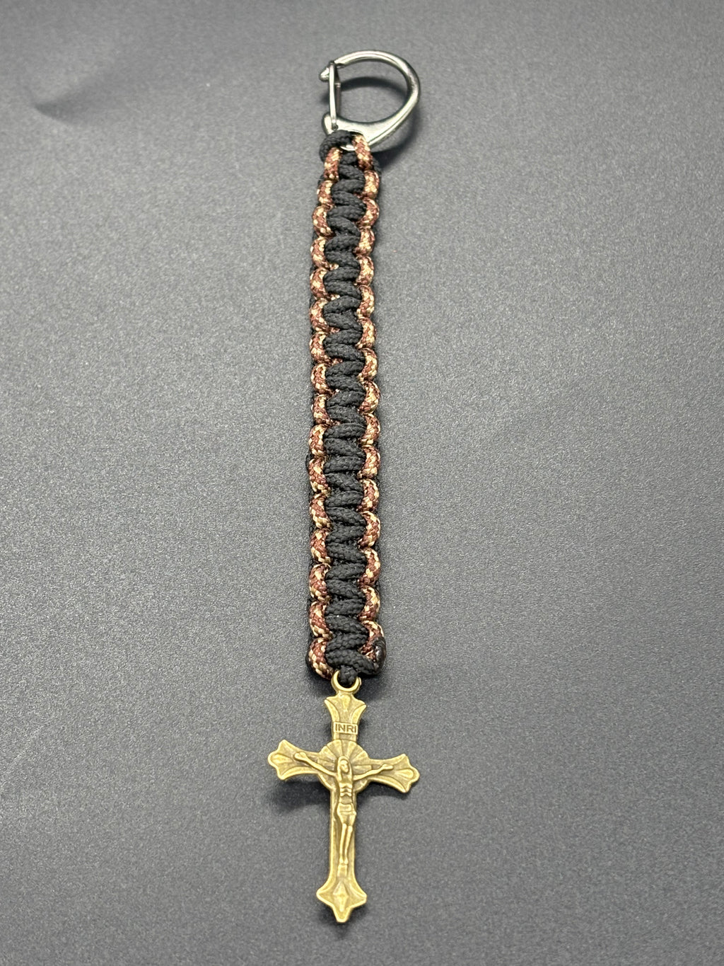 Cross Keychain with Small Lobster Clasp