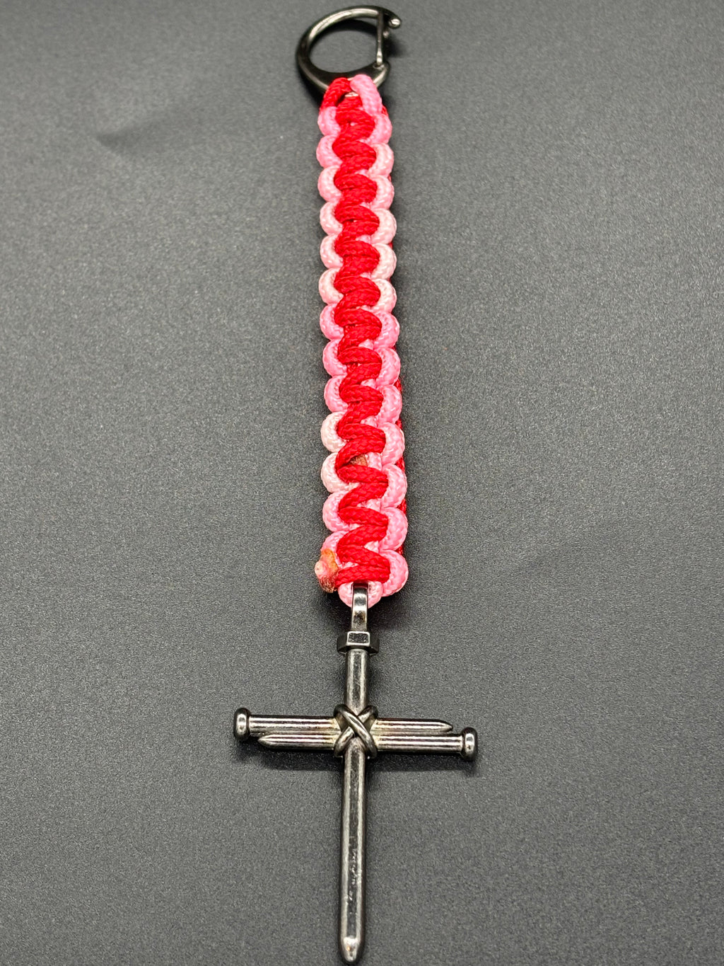 Cross Keychain with Small Lobster Clasp