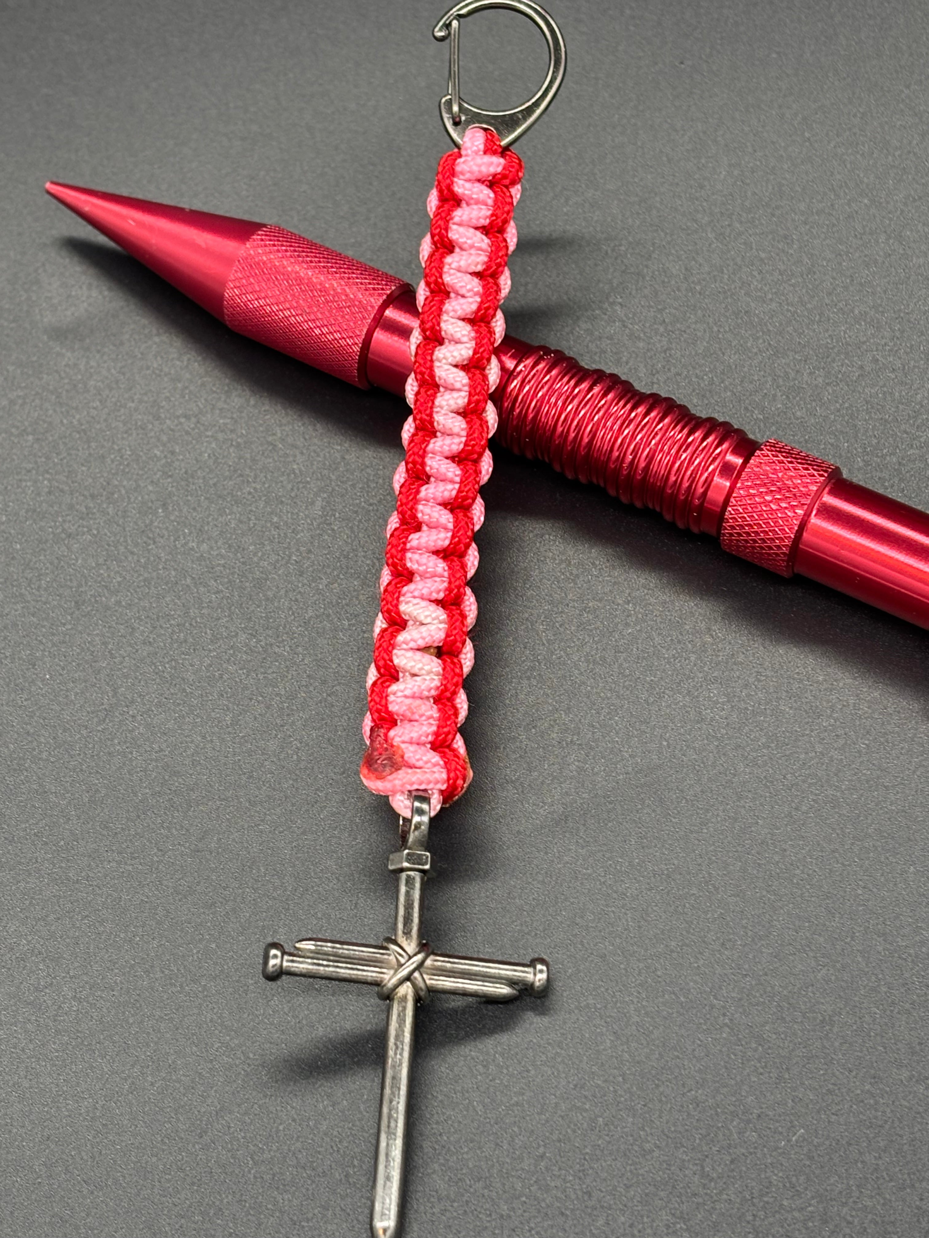 Cross Keychain with Small Lobster Clasp