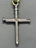 Circle Stitch Cross Keychain