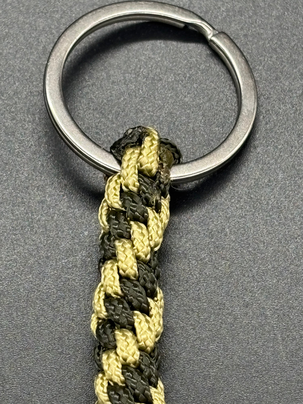Circle Stitch Cross Keychain