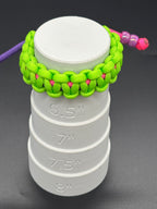 Cobra Adjustable Paracord Bracelet with Double Beads