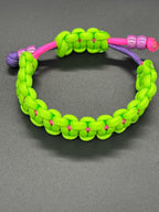 Cobra Adjustable Paracord Bracelet with Double Beads