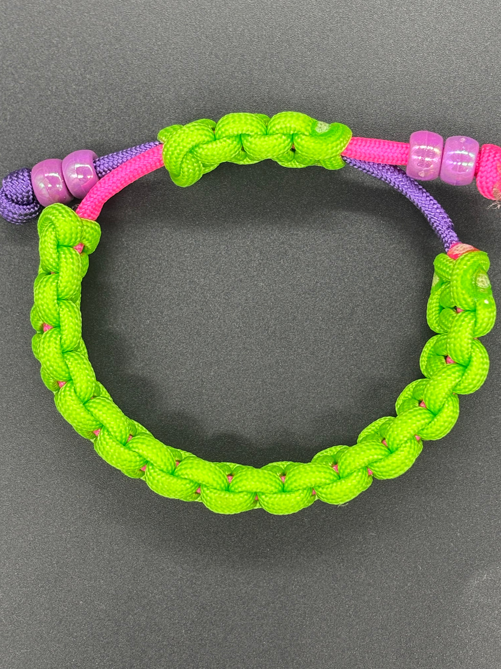 Cobra Adjustable Paracord Bracelet with Double Beads