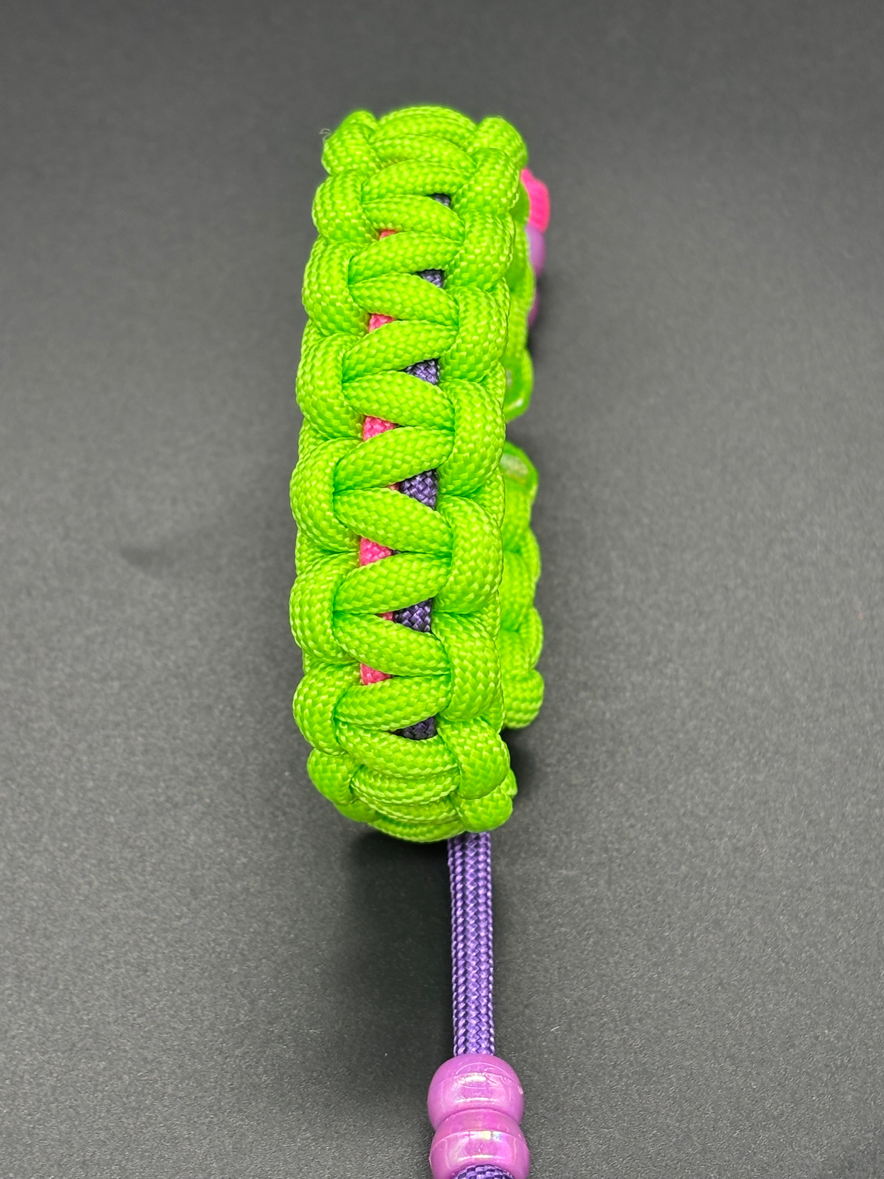 Cobra Adjustable Paracord Bracelet with Double Beads