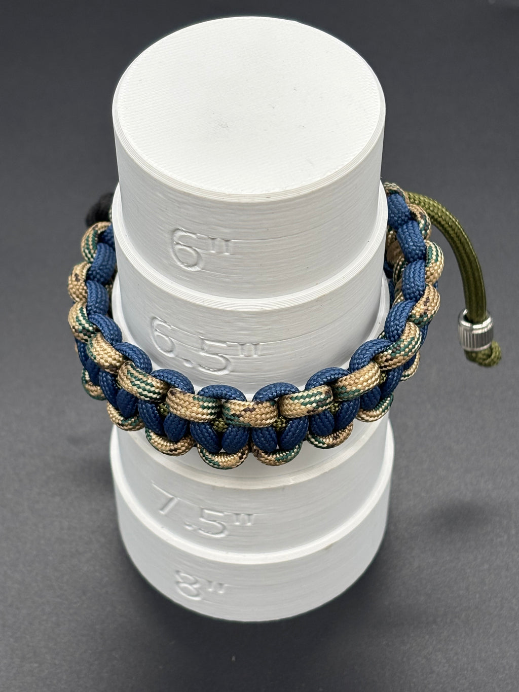 Cobra Adjustable Paracord Bracelet with Rune Beads