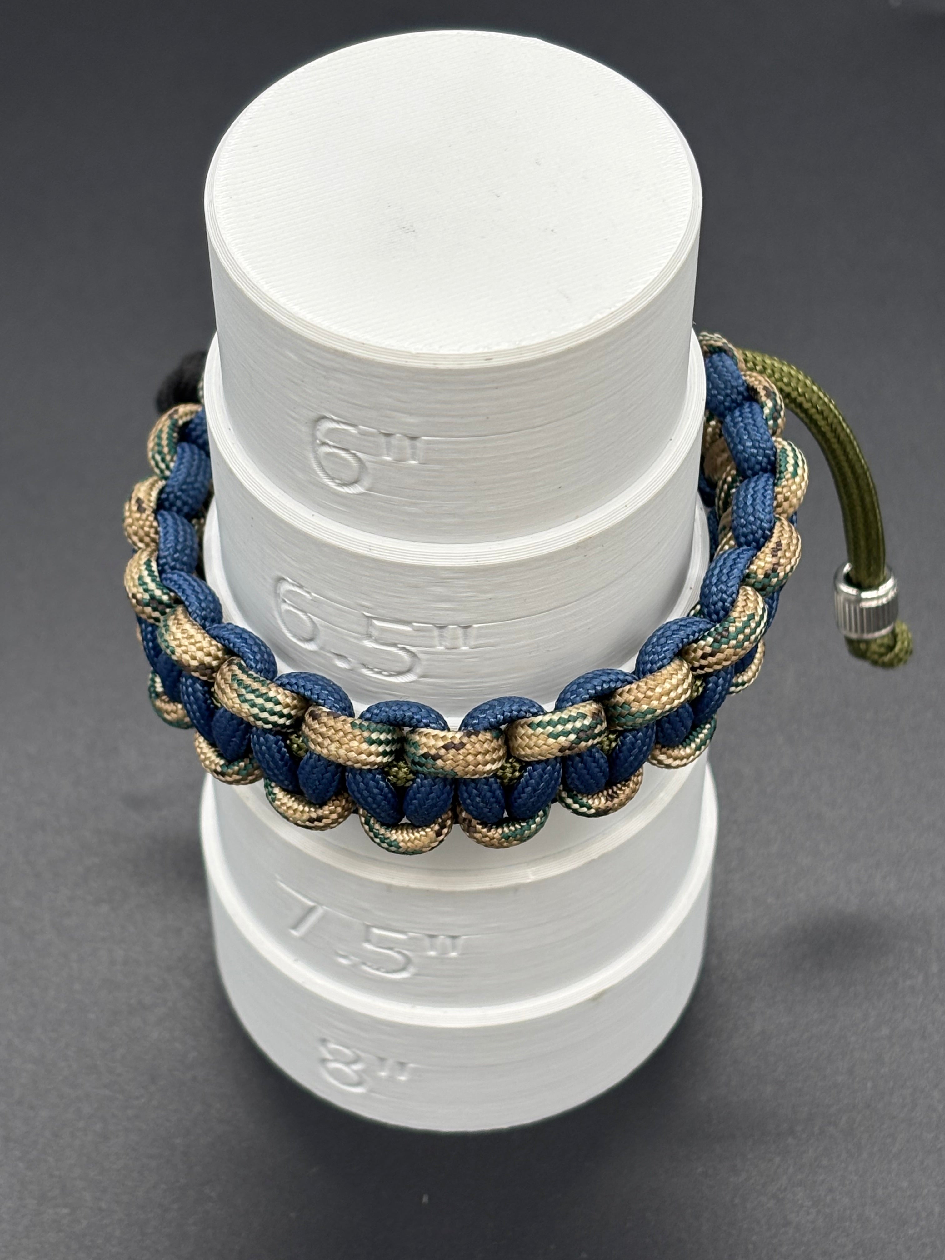 Cobra Adjustable Paracord Bracelet with Rune Beads
