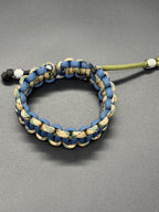 Cobra Adjustable Paracord Bracelet with Rune Beads