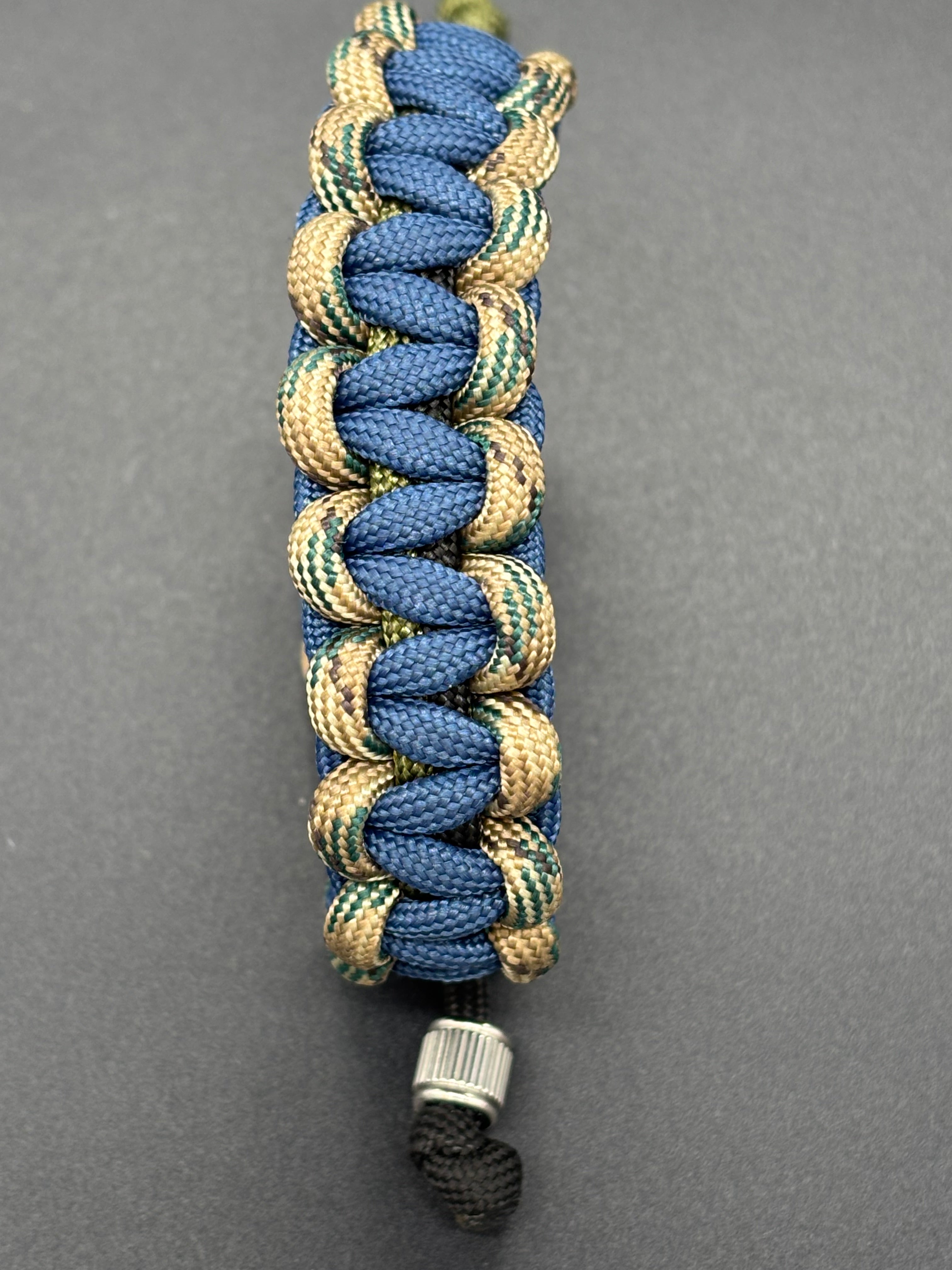 Cobra Adjustable Paracord Bracelet with Rune Beads