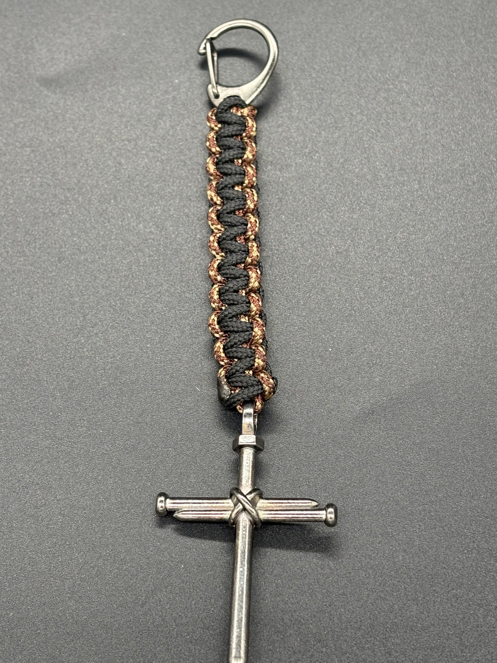 Cross Keychain with Small Lobster Clasp
