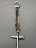 Cross Keychain with Small Lobster Clasp