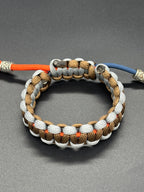 Cobra Adjustable Paracord Bracelet with Rune Beads