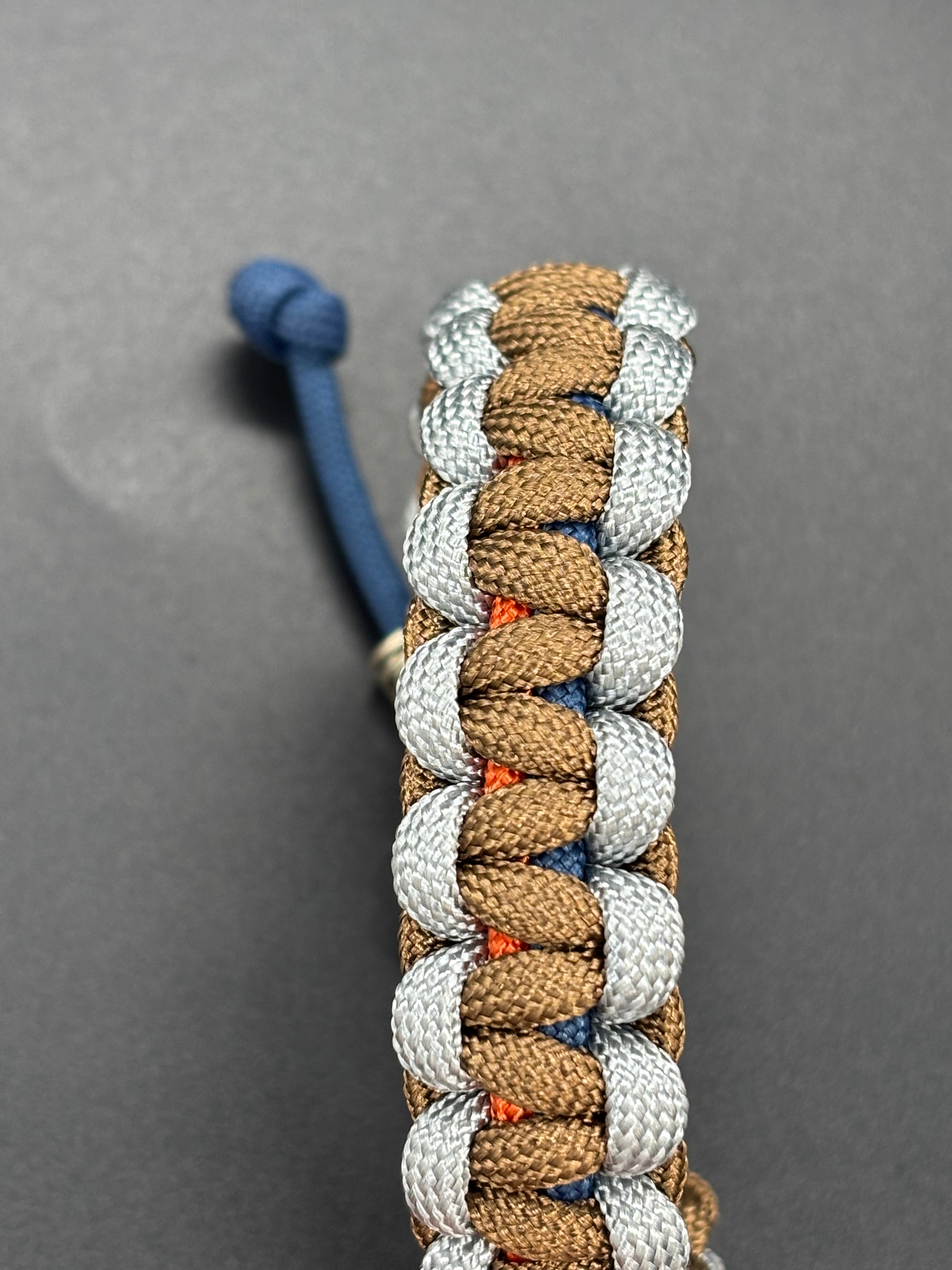 Cobra Adjustable Paracord Bracelet with Rune Beads