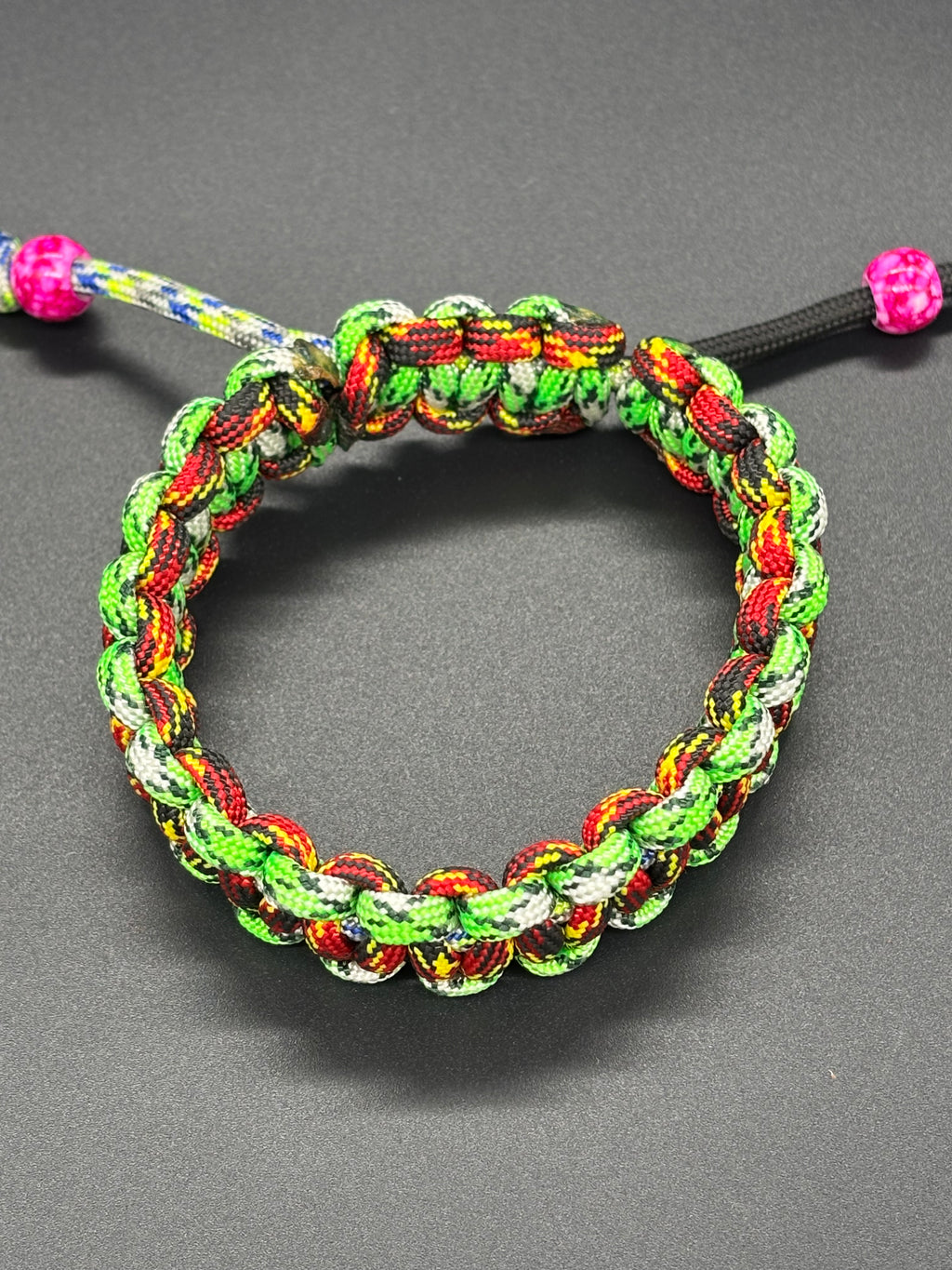 Cobra Adjustable Multi-Colored Paracord Bracelet