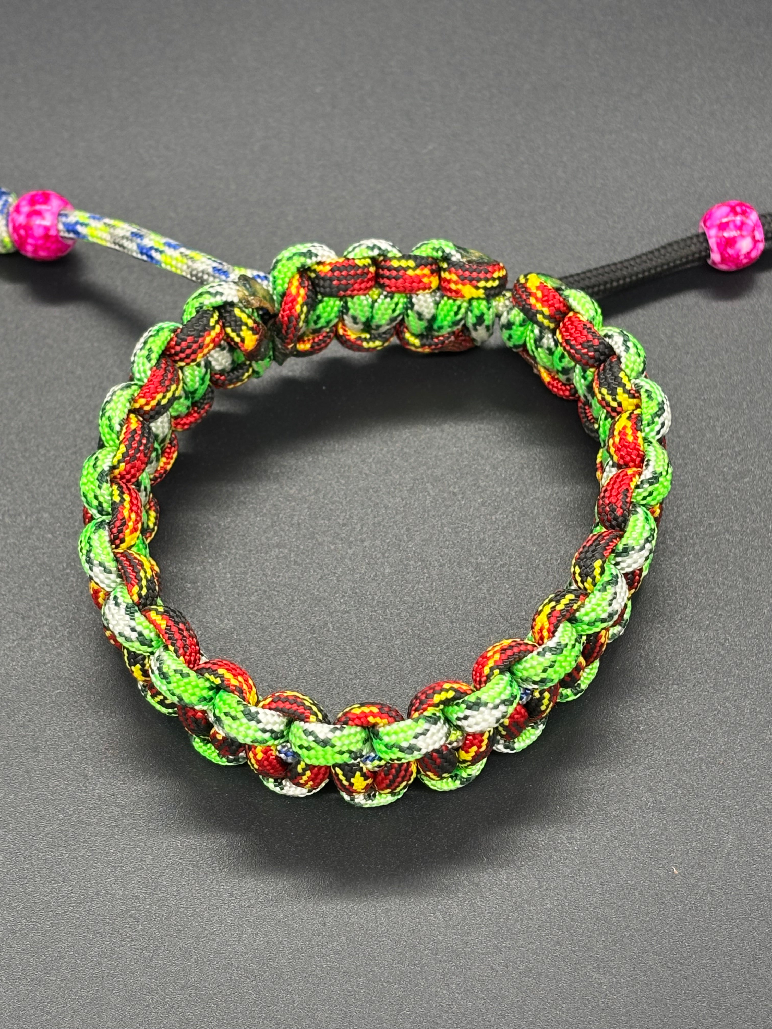 Cobra Adjustable Multi-Colored Paracord Bracelet