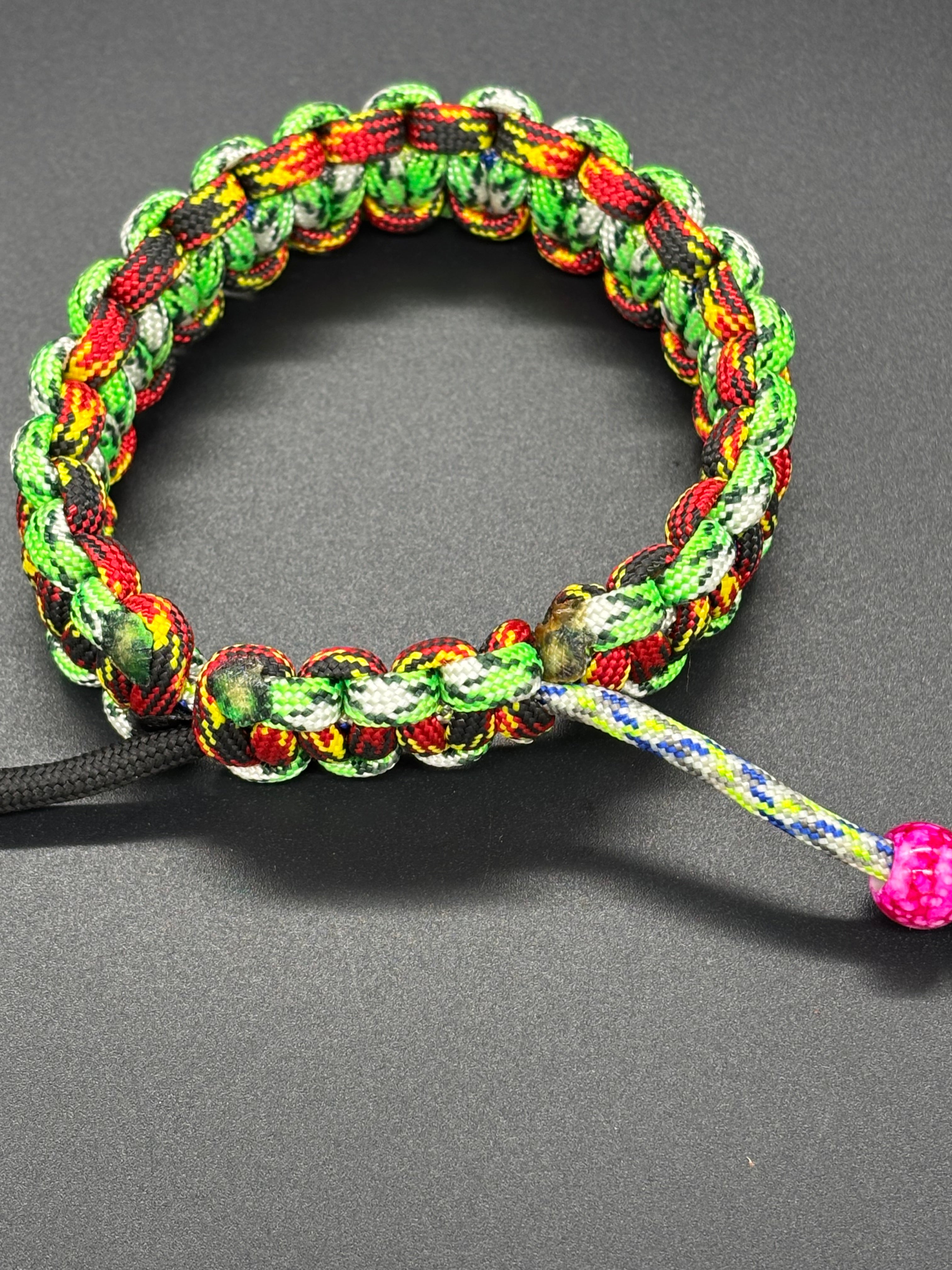 Cobra Adjustable Multi-Colored Paracord Bracelet