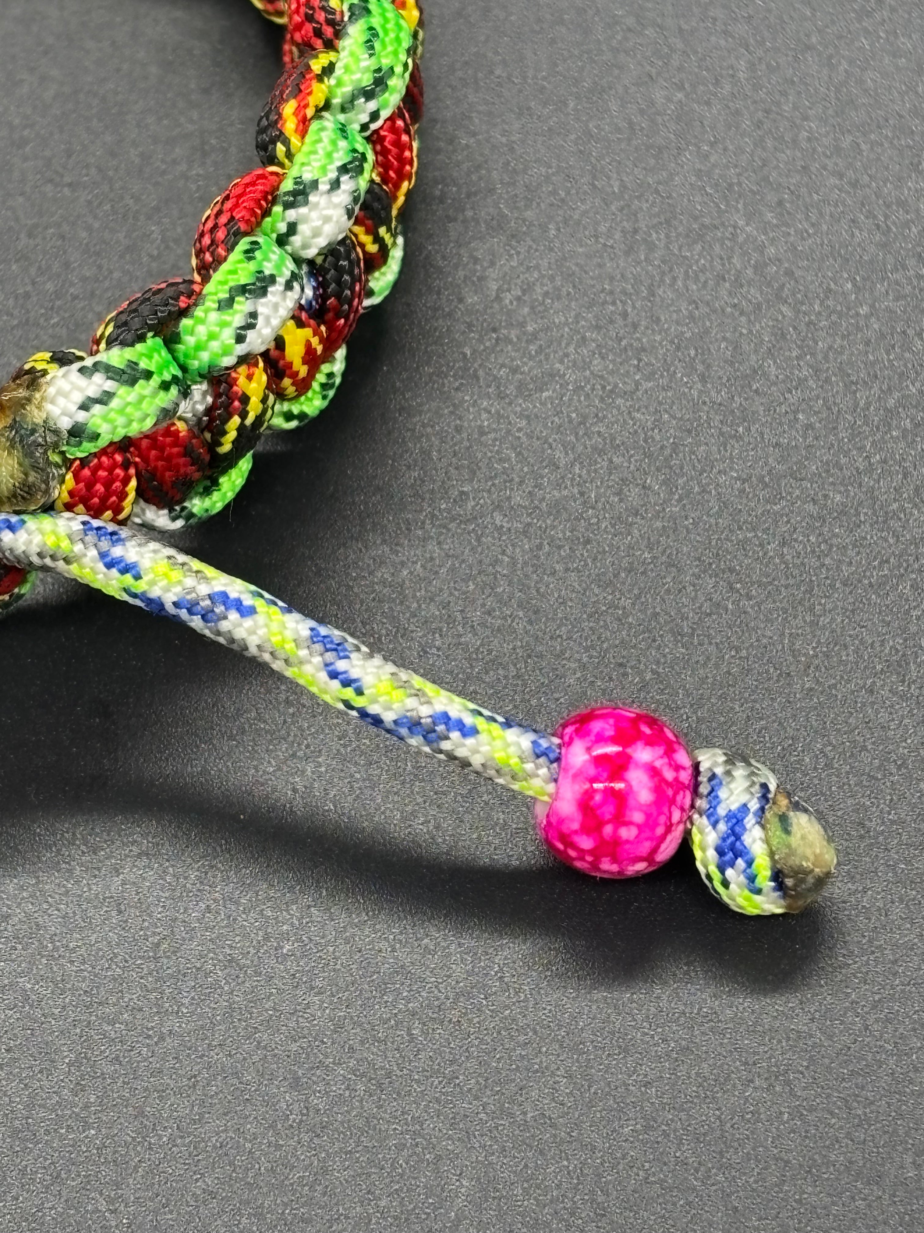 Cobra Adjustable Multi-Colored Paracord Bracelet