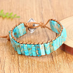 Coastal Earth Stone Charm Bracelet