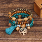 Boho Tree Of Life Bracelet Set