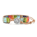 Coastal Earth Stone Charm Bracelet