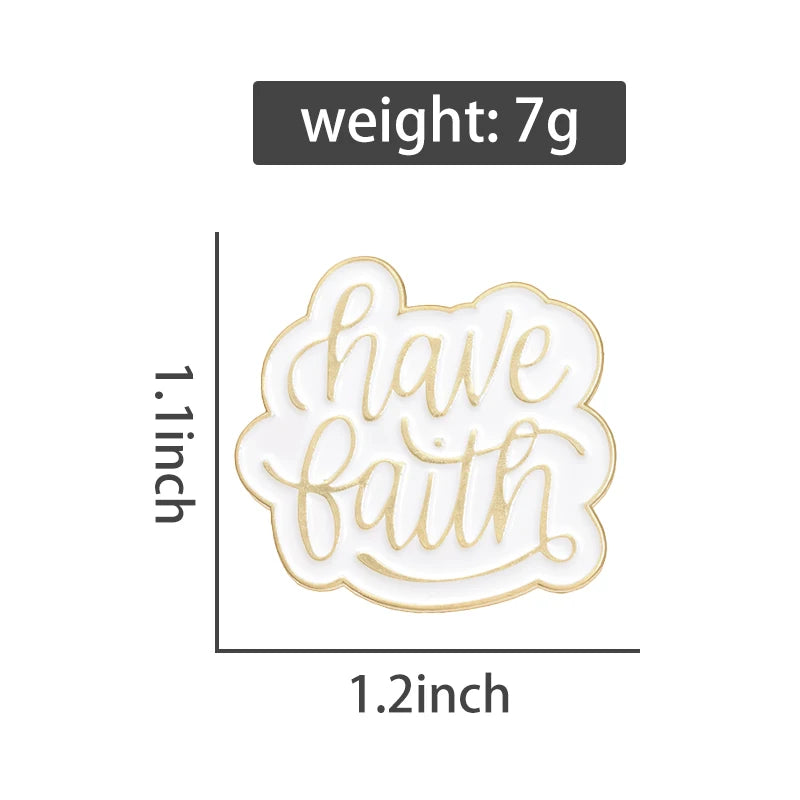 Faith Inspirational Enamel Pin