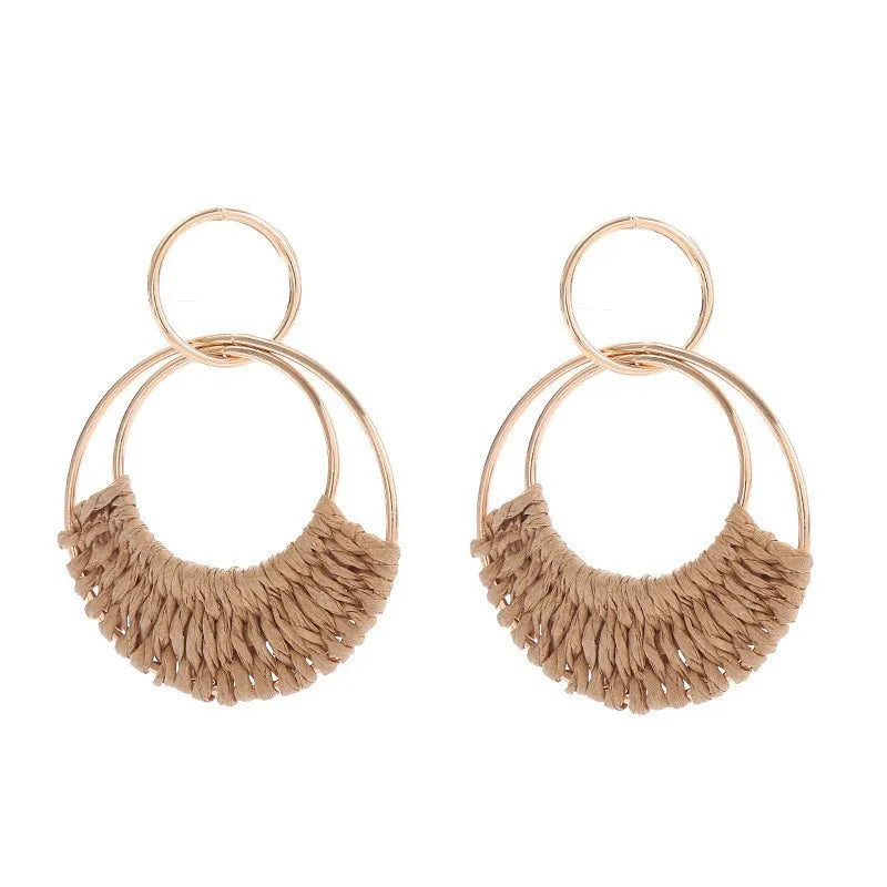 Coastal Earth Round Drop Earrings