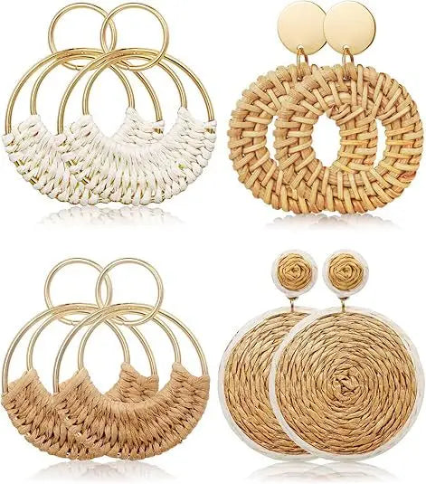 Coastal Earth Round Drop Earrings