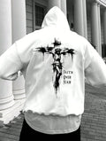 FAITH OVER FEAR Printed Men's Cotton Hoodieer