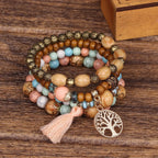 Boho Tree Of Life Bracelet Set
