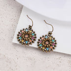 Wildflower Wood Beaded Boho Earrings