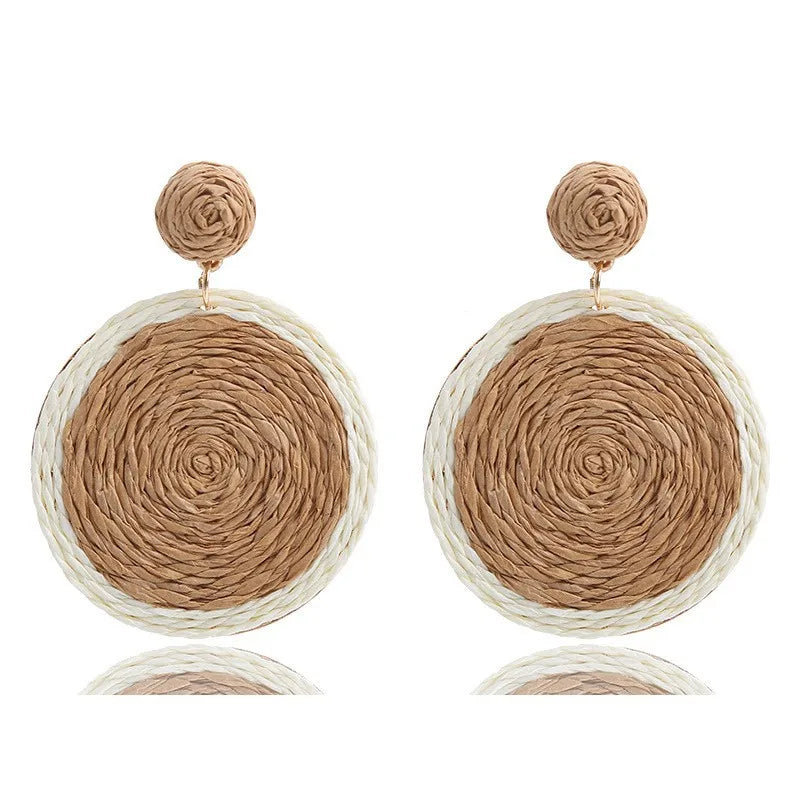 Coastal Earth Round Drop Earrings
