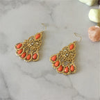 Golden Tide Boho Drop Earrings