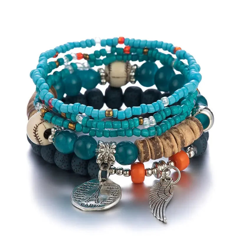 Boho Tree Of Life Bracelet Set