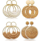 Coastal Earth Round Drop Earrings