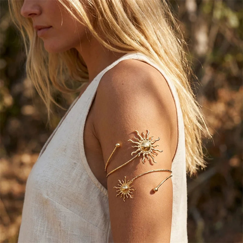 Ocean Spiral Boho Arm Cuff