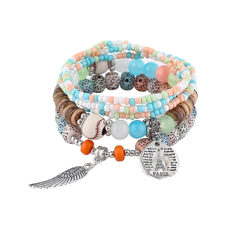 Boho Tree Of Life Bracelet Set