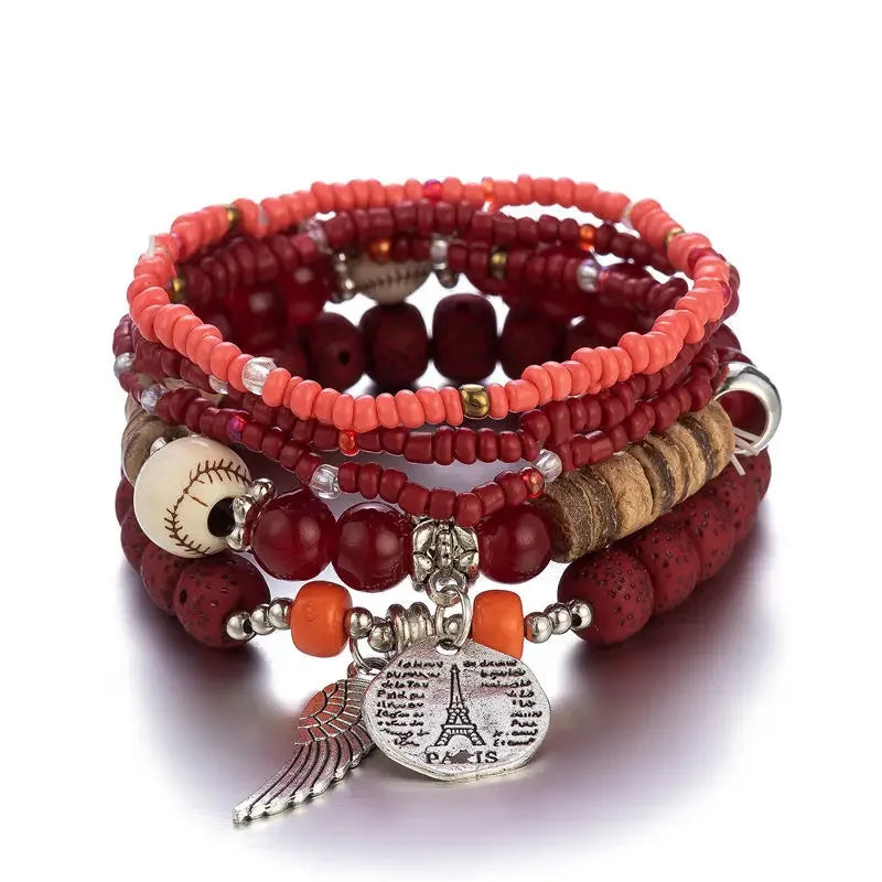 Boho Tree Of Life Bracelet Set