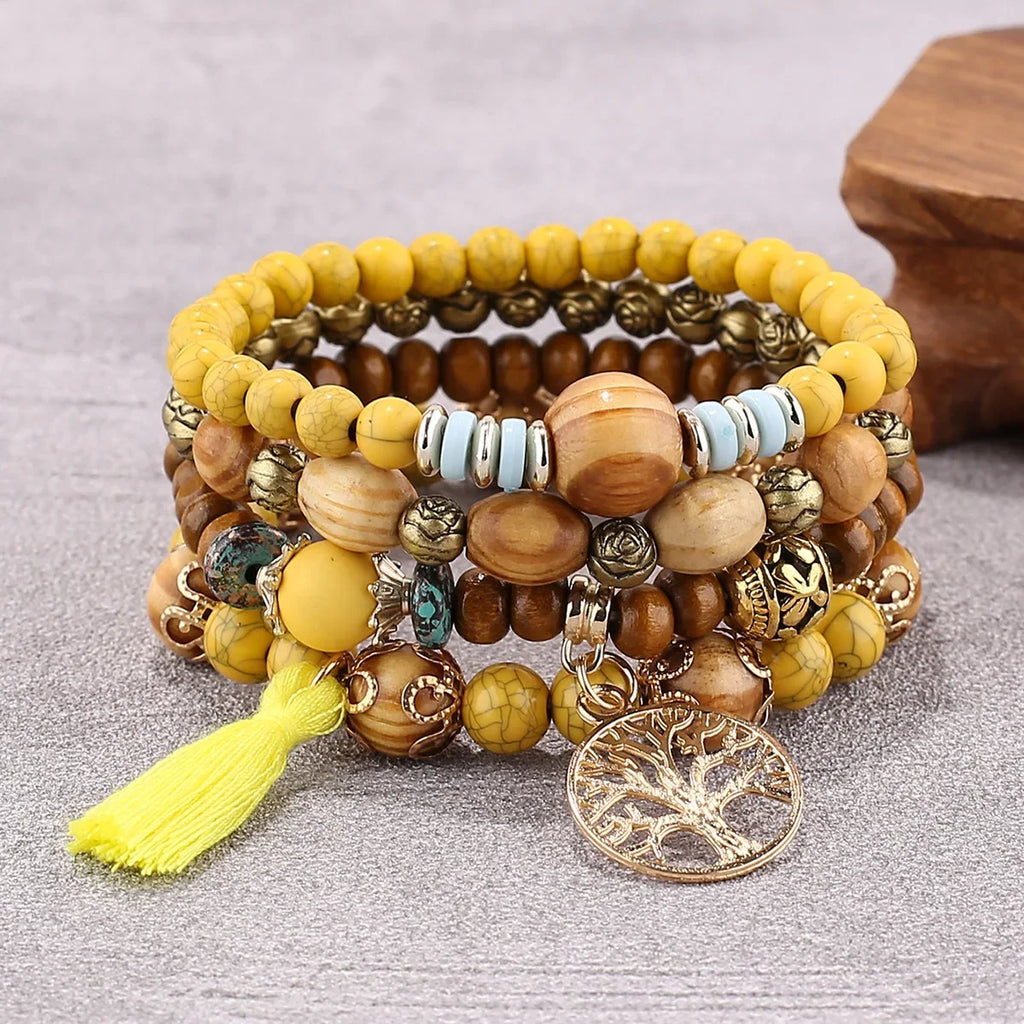 Boho Tree Of Life Bracelet Set
