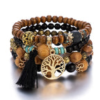 Boho Tree Of Life Bracelet Set