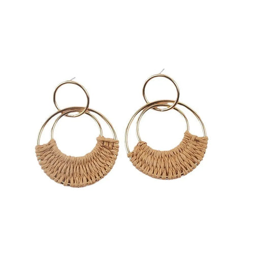 Coastal Earth Round Drop Earrings