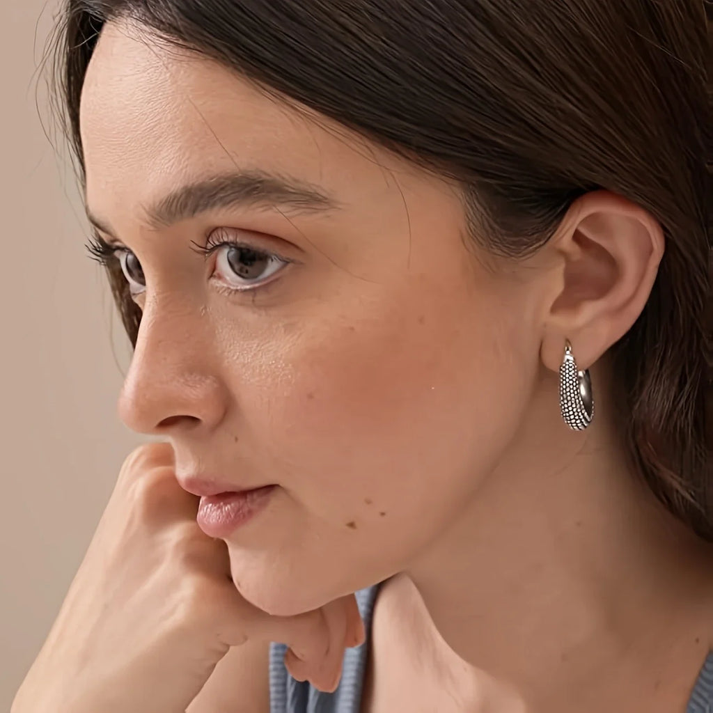 Coastal Earth Bali Style Hoop Earrings