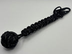 Handmade Monkey Fist Paracord Keychain (Black) image 0