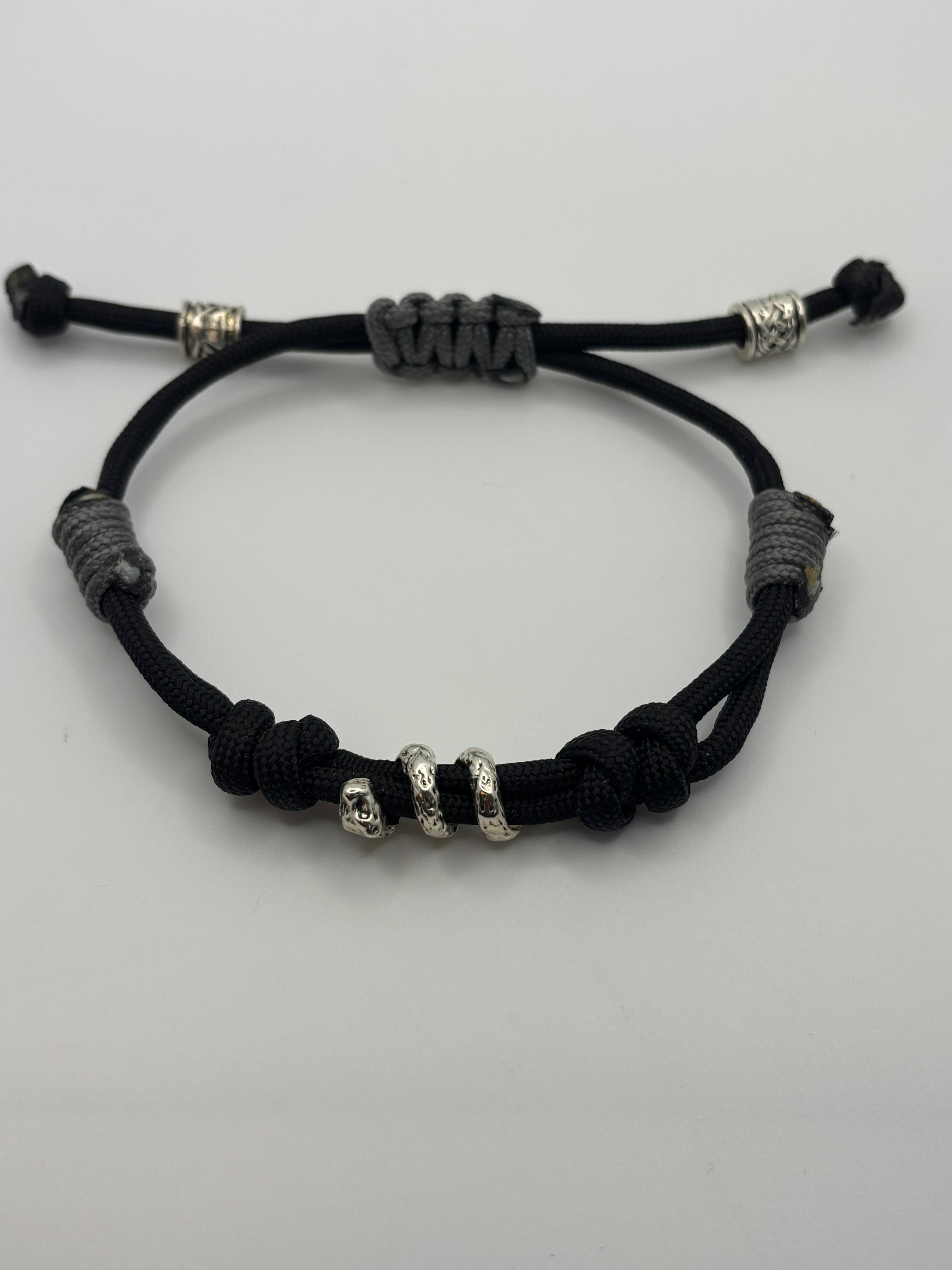 Handmade Lightweight Adjustable Snake Charm Paracord Bracelet image 1