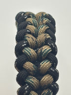 Handmade Grin of a Wolf Paracord Bracelet (Tan/Blue) image 3