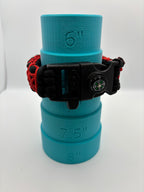 Handmade Stitched Cobra Knot Paracord Bracelet (Blk/Red) image 4