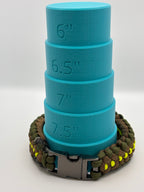 Stitched Sanctified Weave Paracord Bracelet – Brown & Yellow image 5