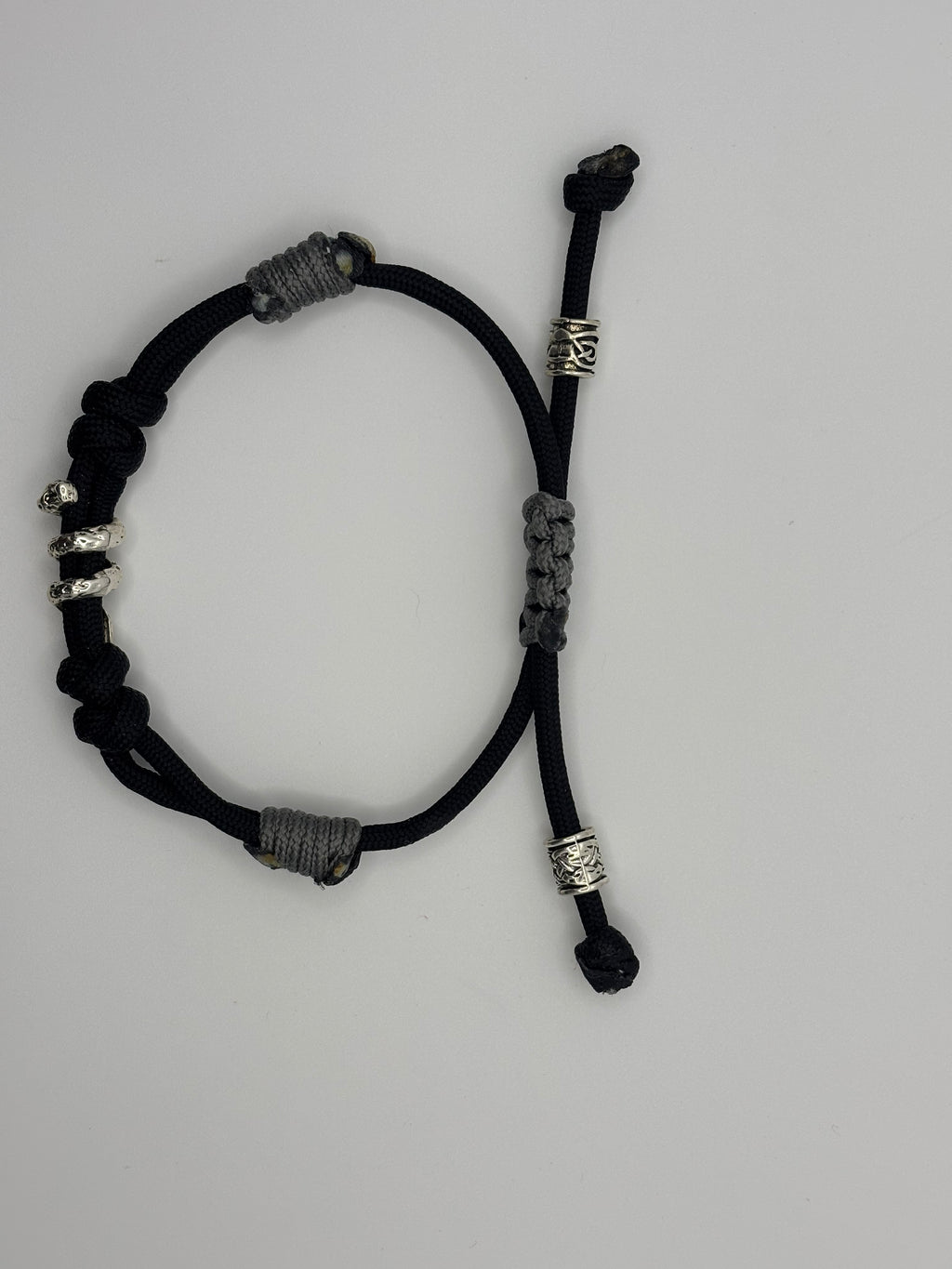 Handmade Lightweight Adjustable Snake Charm Paracord Bracelet image 2