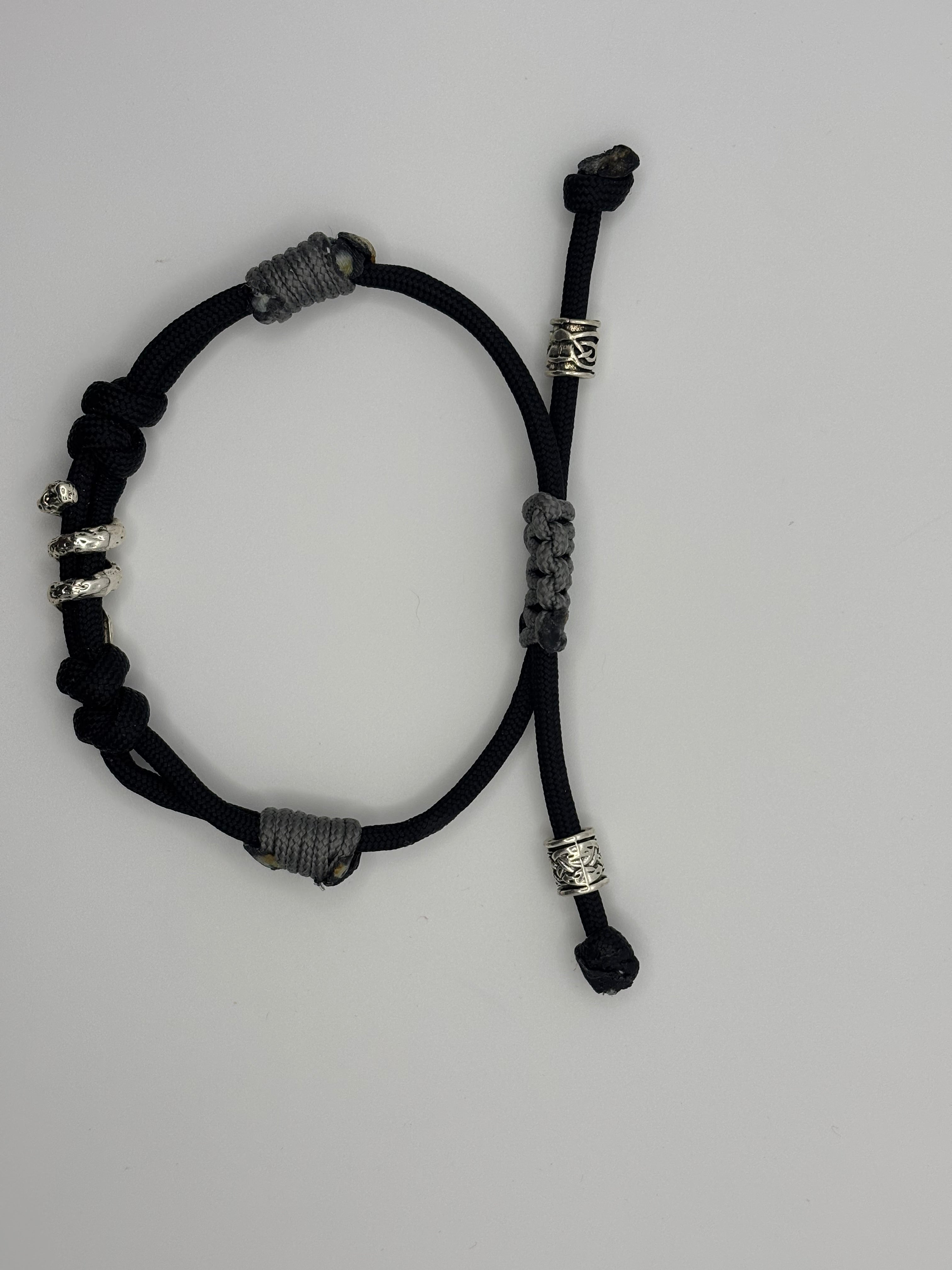 Handmade Lightweight Adjustable Snake Charm Paracord Bracelet image 2